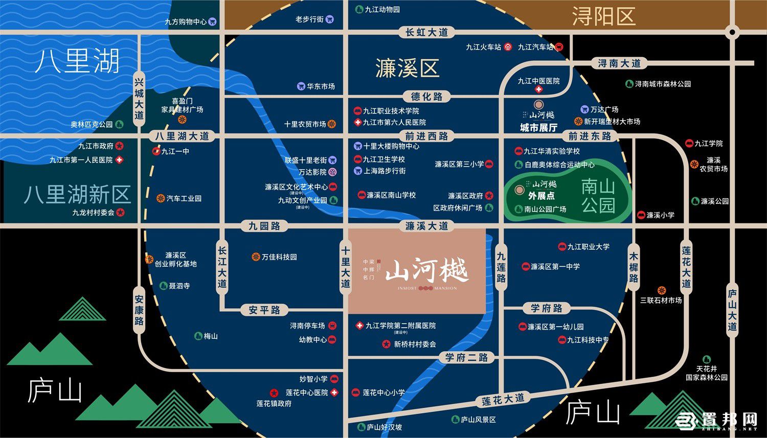 中梁中辉名门·山河樾区位图