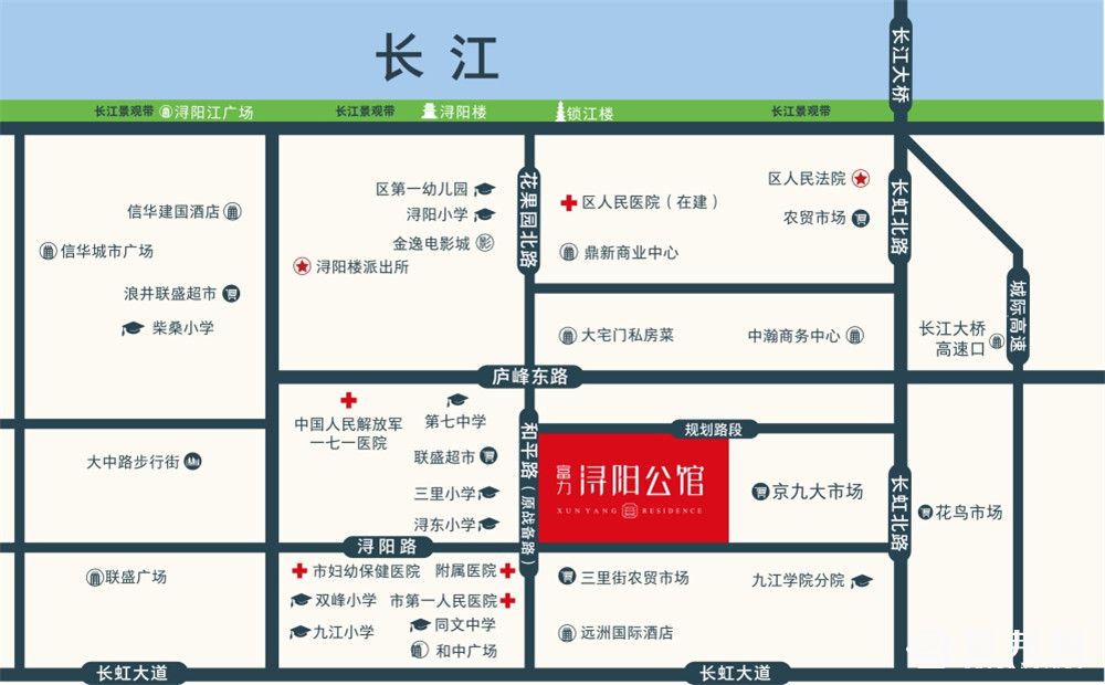 富力浔阳公馆区位图