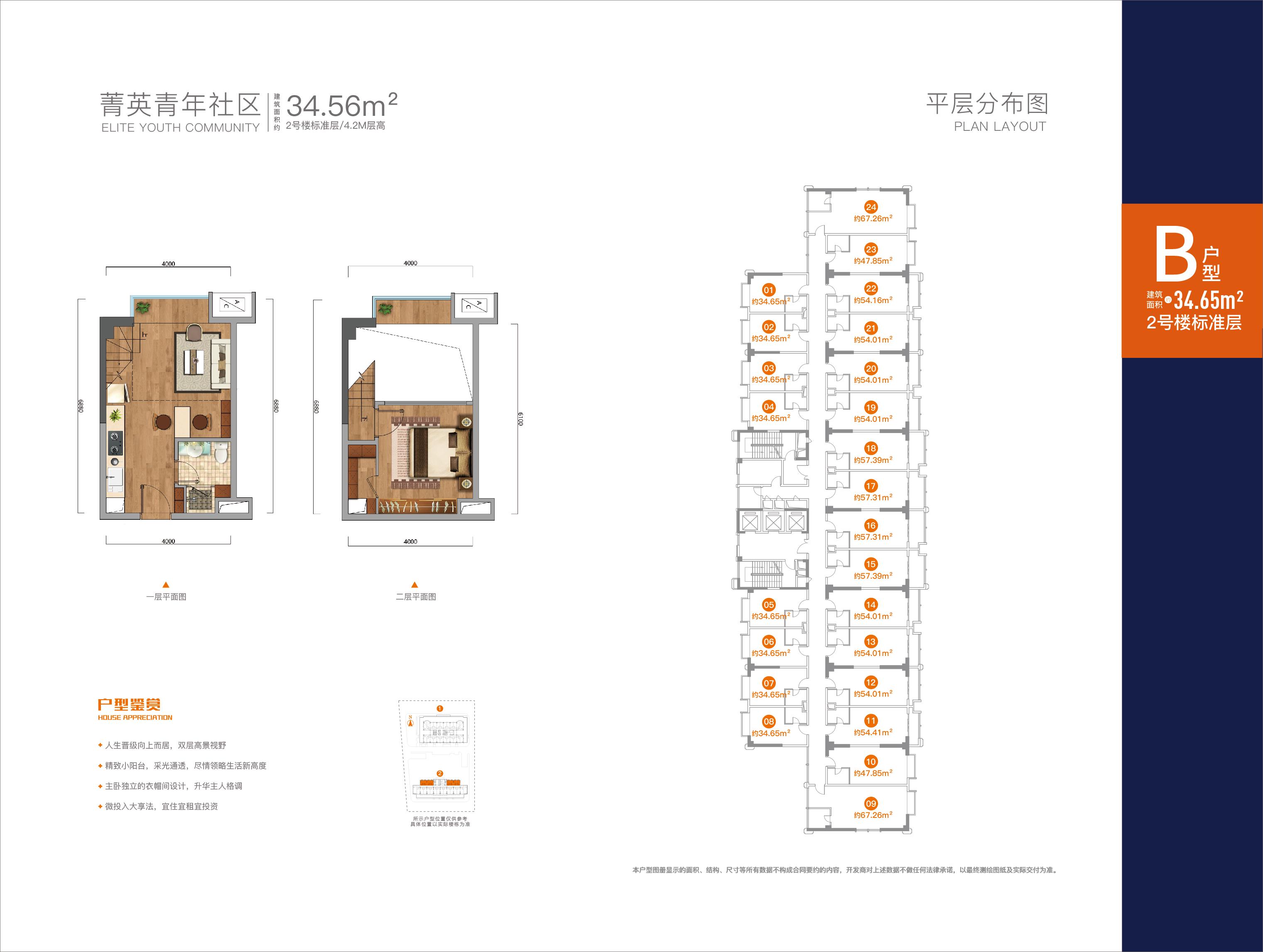 2号楼标准层B户型