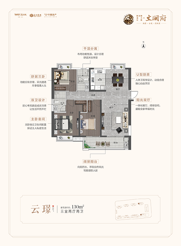 阳光城富力中奥·文澜府3室2厅