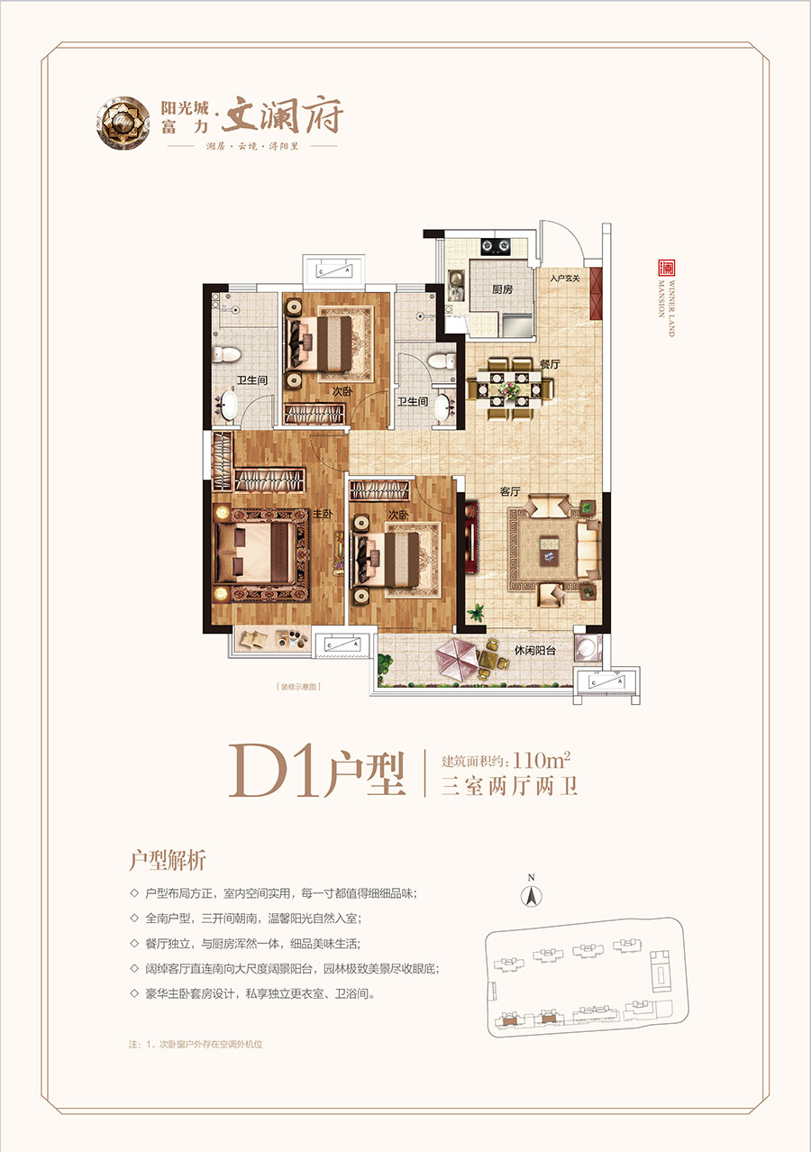 阳光城富力中奥·文澜府D1户型